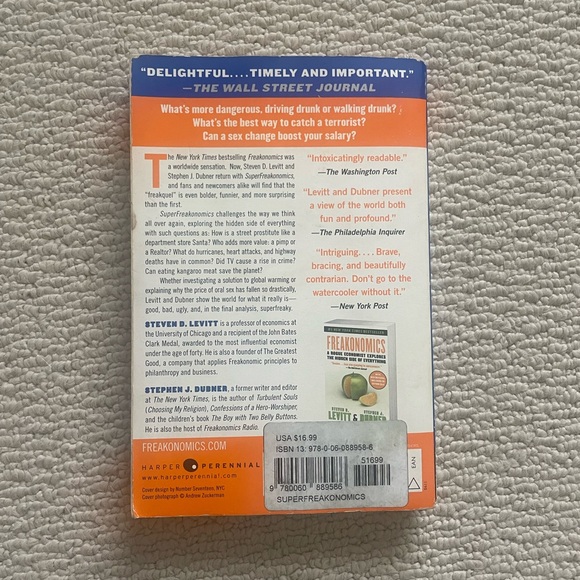 SuperFreakonomics by Steven D.Levitt and Stephen J Dubner paperback book - Picture 4 of 4
